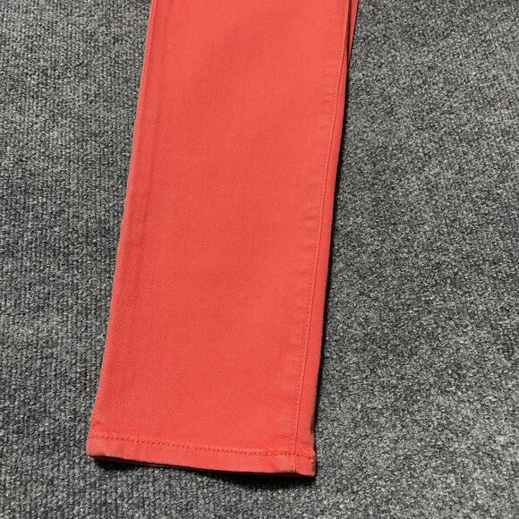 J Crew Toothpick Jeans Womens 25 Red Stretch Slim Fit Pants Classic Style - Picture 4 of 11